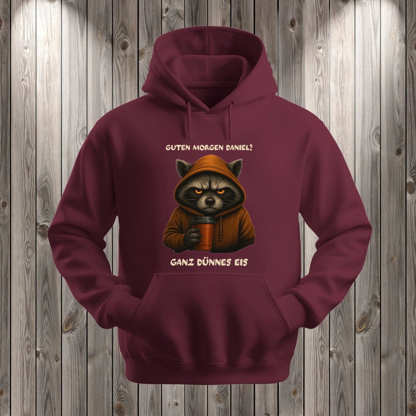 Hoodie Weinrot
