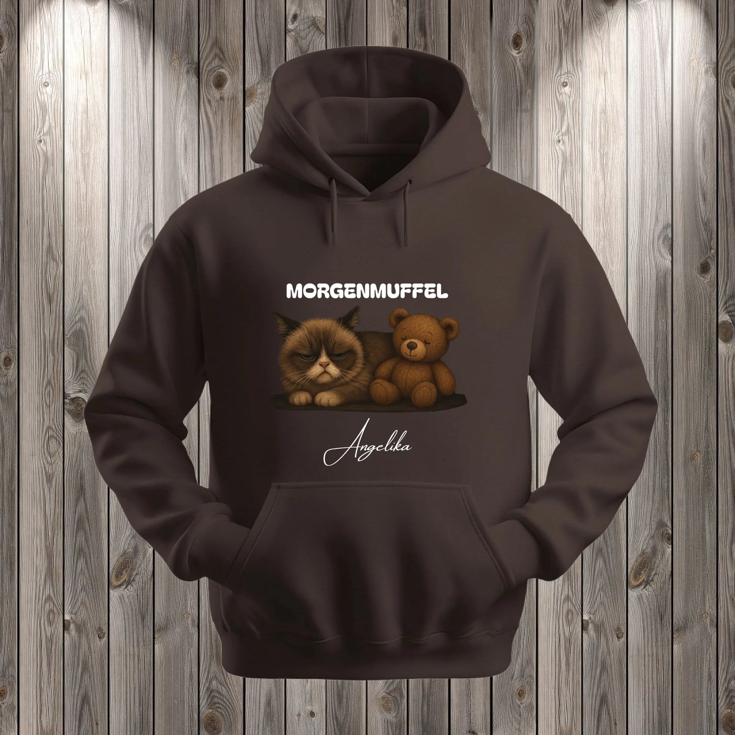 Hoodie dunkelbraun
