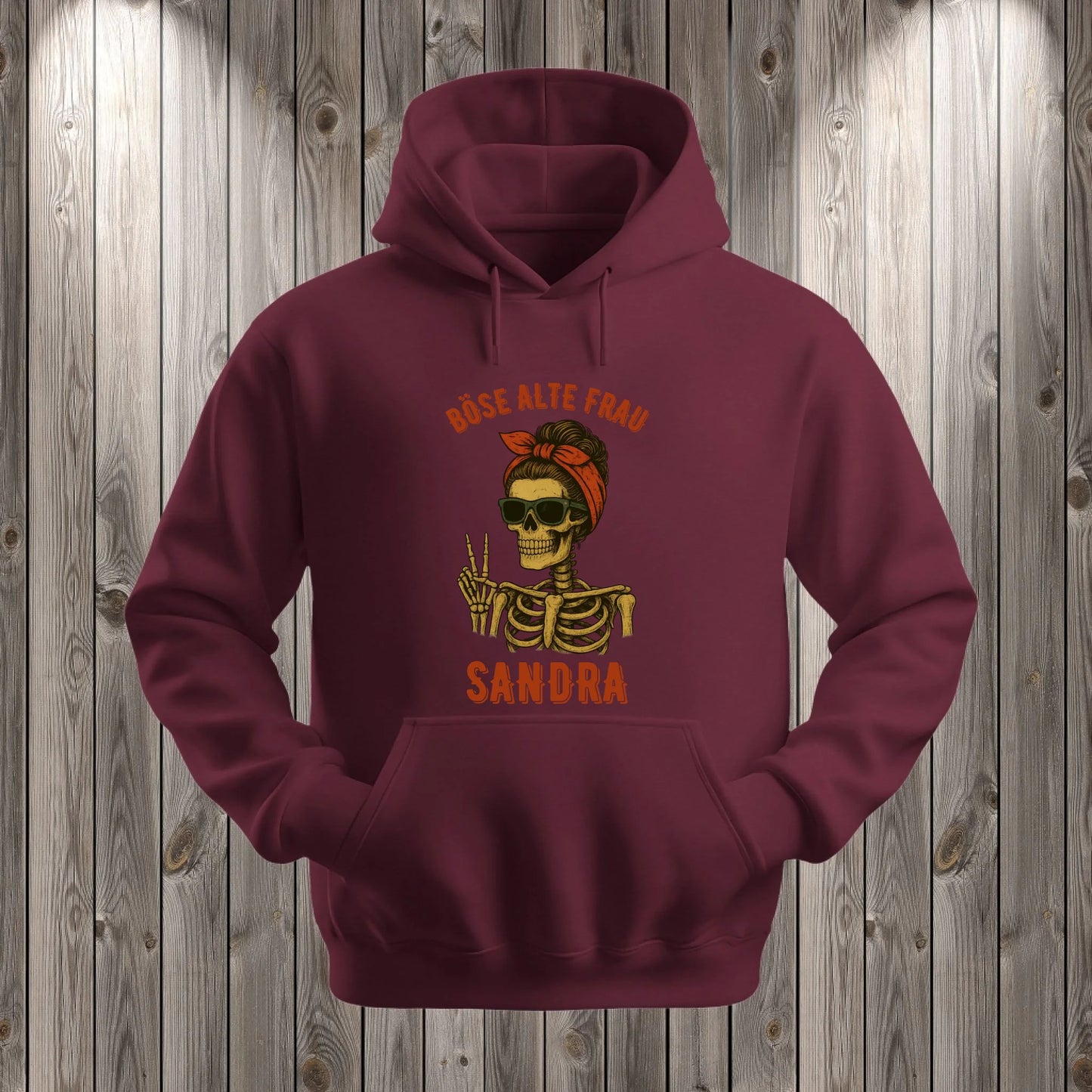 Hoodie Weinrot