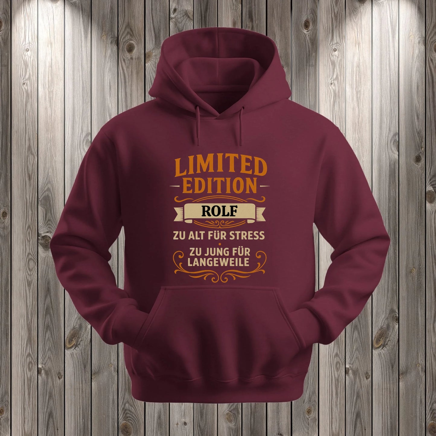 Hoodie Weinrot